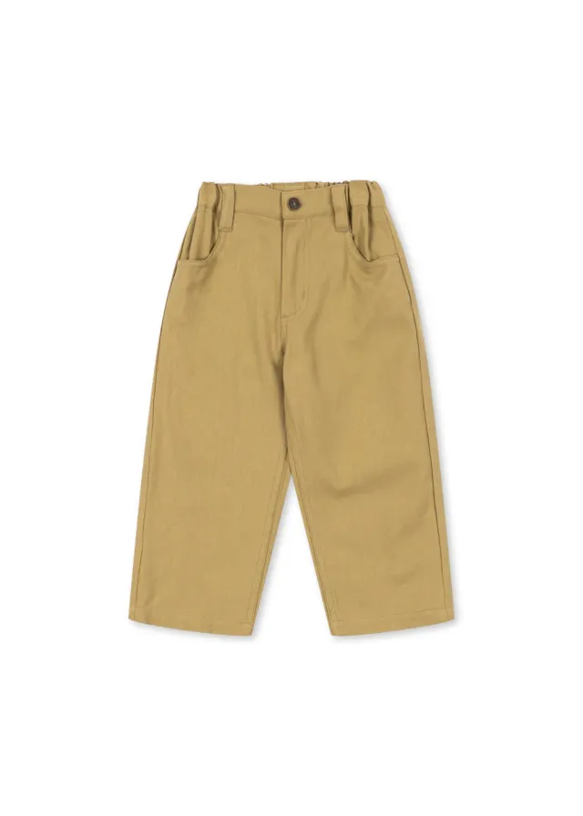 Konges Sløjd Frankie Broek khaki bio katoen keper