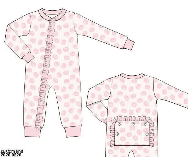Busy Bee Smocks Halloween Lounge Meisjespakje Pompoen 9M