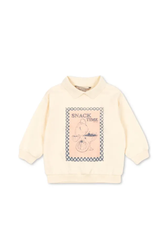 Konges Sløjd Spotty polo buttercream biokatoen