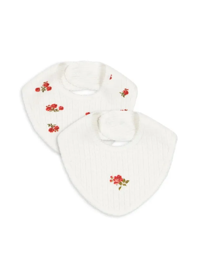 Konges Sløjd Minnie slabbetjes 2-pack rose red katoen