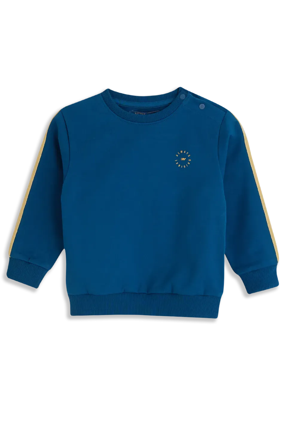 4President Gard sweater blauw katoen jongens