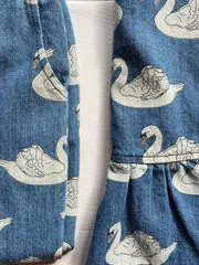 Konges Sløjd Magot jurk swan denim biokatoen