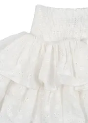 Konges Sløjd Lacey rok optic white broderie
