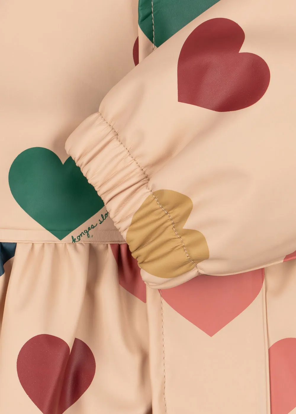 Konges Sløjd Rainy Palme regenset fleece bon coeur coloré