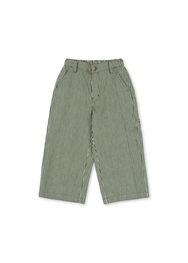 Konges Sløjd Luc broek milk verte stripe biokatoen