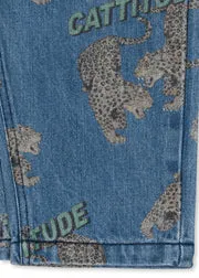 Konges Sløjd Magot broek cattitude denim biokatoen