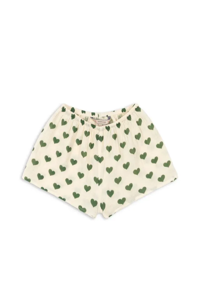Konges Sløjd Coco mini shorts amour verde biokatoen