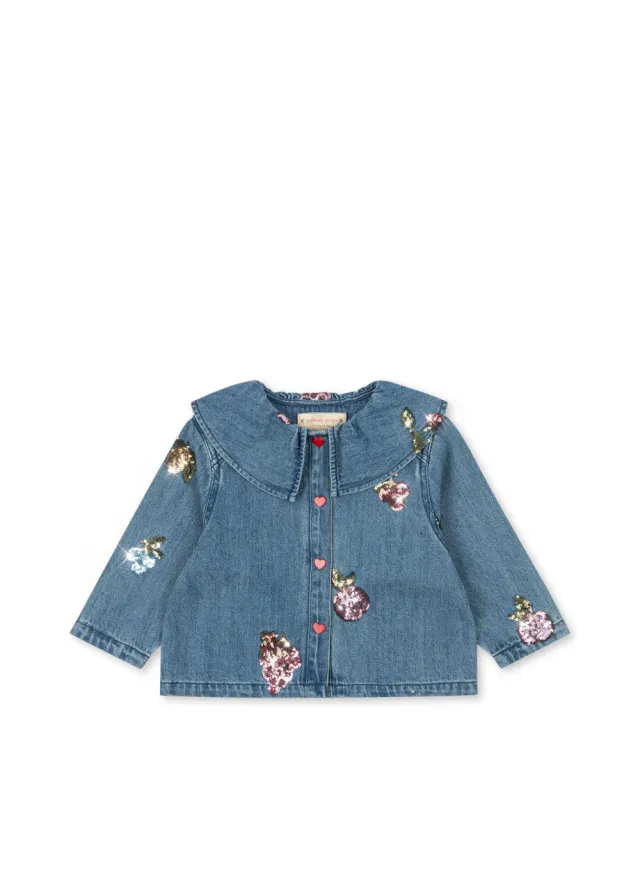Konges Sløjd Magot blouse vitamins biokatoen denimjasje