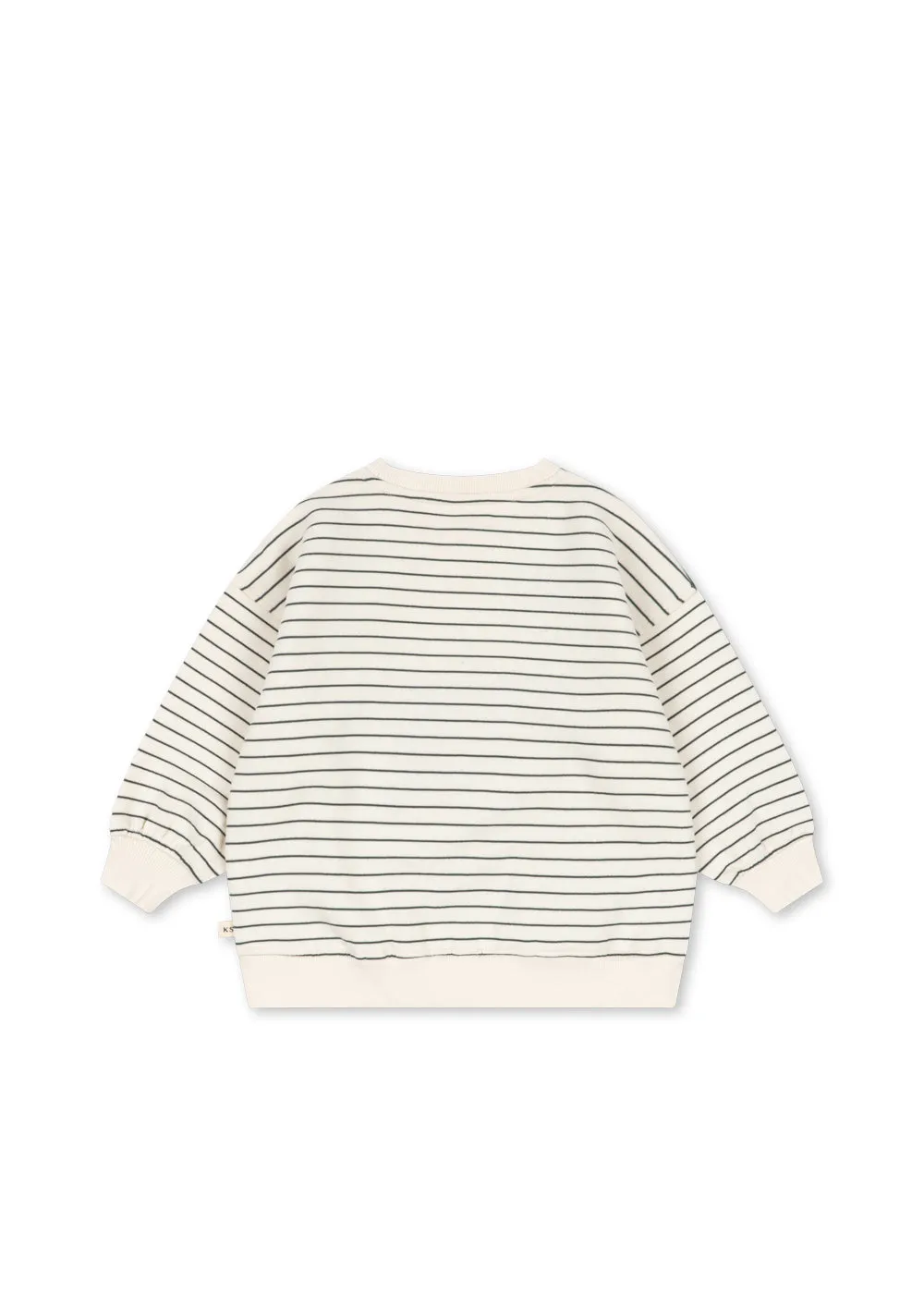 Konges Sløjd Amio sweater cilantro stripe katoen