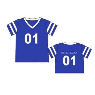 Busy Bee Smocks Blue Devils jongens shirt 7 tricot