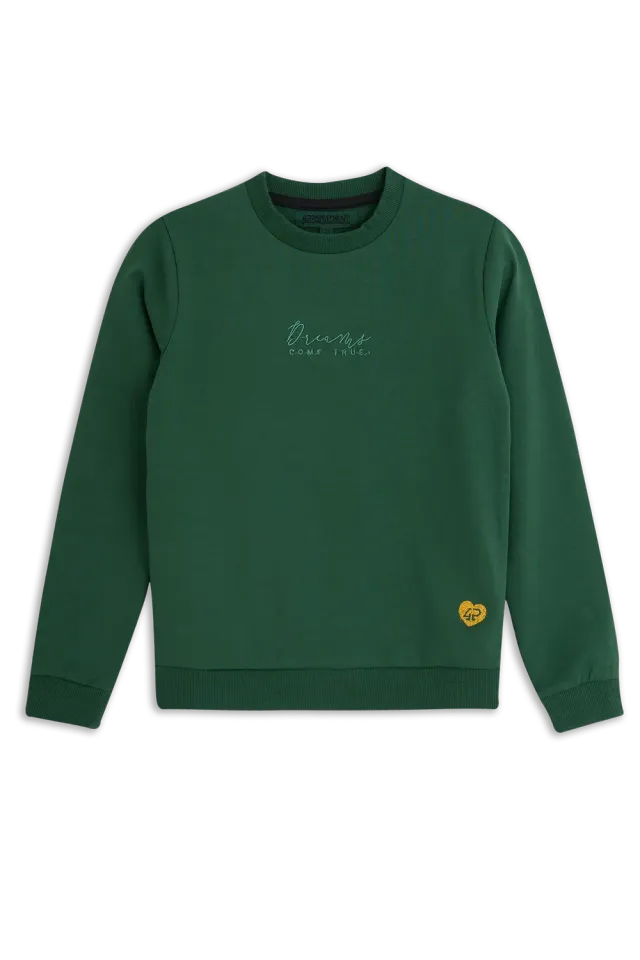 4President Aniek sweater groen katoen meisjes