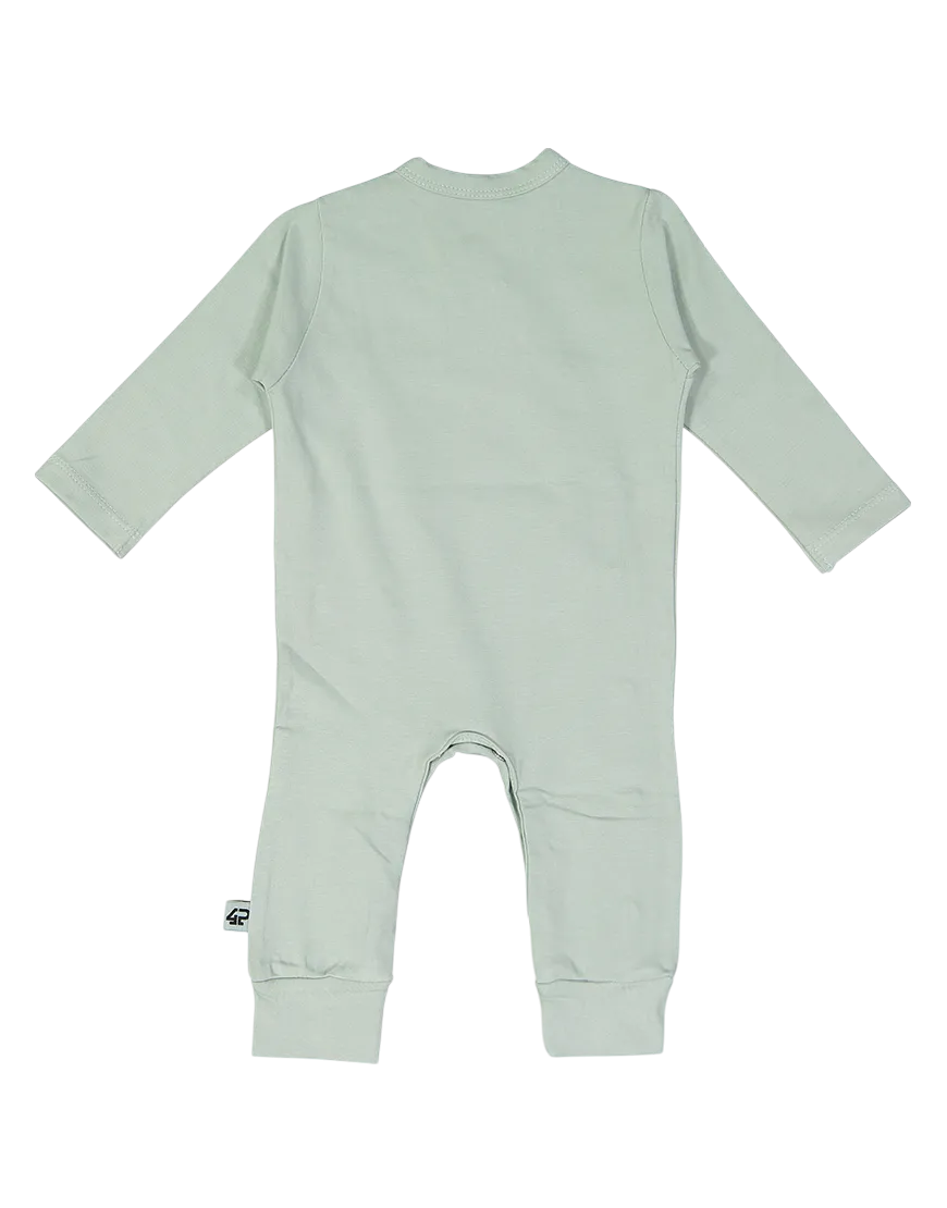4PRESIDENT Billy Grey Mint romper katoen