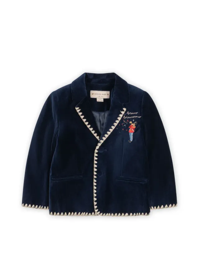 Konges Sløjd Rocky Blazer navy blazer velours
